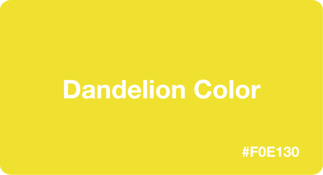 Dandelion Color Best Practices, Color Codes, Palettes & More!